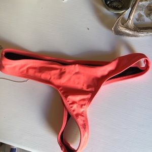 Cheeky pink bikini bottoms